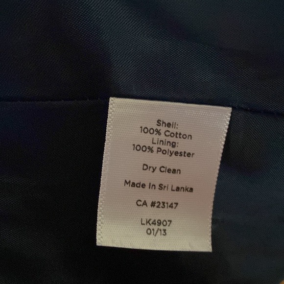 Talbots houndstooth cotton weave jacket blazer - Picture 4 of 7